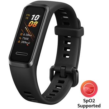 Bratara fitness Huawei Band 4 Sport Band, Graphite Black Bratara fitness Huawei Band 4 Sport Band, Graphite Black