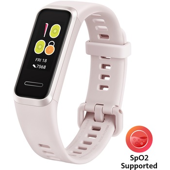 Bratara fitness Huawei Band 4 Sport Band, Sakura Pink Bratara fitness Huawei Band 4 Sport Band, Sakura Pink