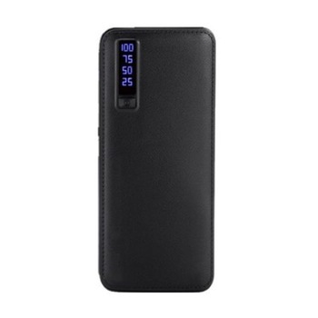 Acumulator extern Profesional, 30000mAh, Fast Charging, Powerbank piele ecologica, negru Acumulator extern Profesional, 30000mAh, Fast Charging, Powerbank piele ecologica, negru