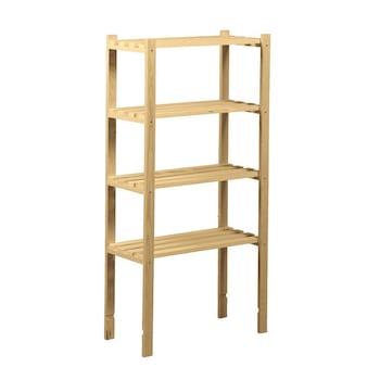 Raft din lemn Maro deschis pentru , hol , debara , dressing , cu 4 polite, 65 x 300 x 1300 mm, ATS Raft din lemn Maro deschis pentru , hol , debara , dressing , cu 4 polite, 65 x 300 x 1300 mm, ATS