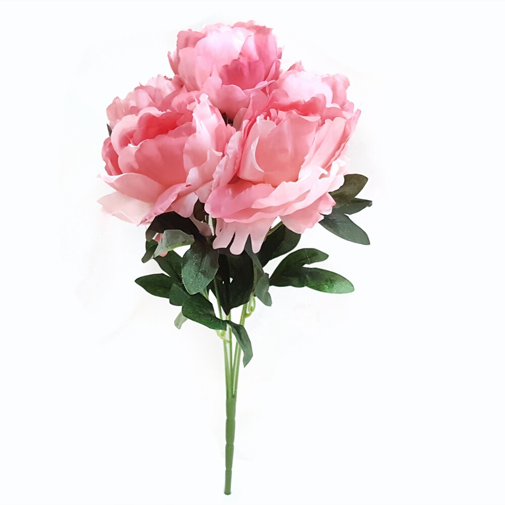 Flori artificiale Accent 120688-2, Buchet Bujor, Piersica, 45 cm