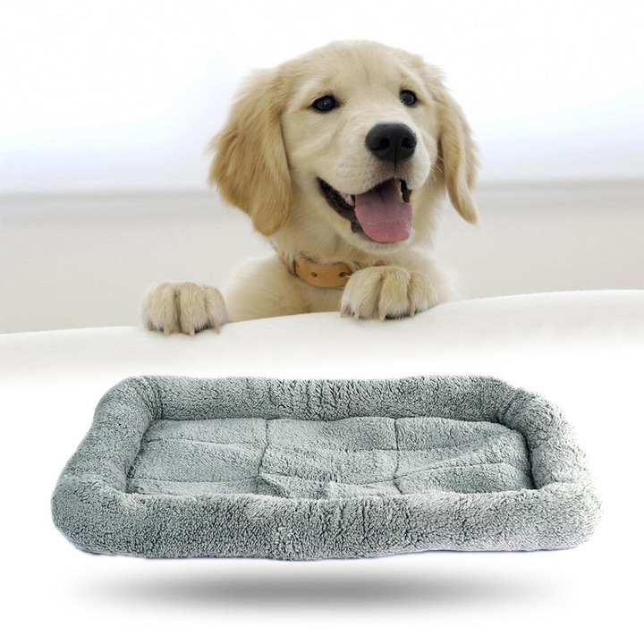 Pat caine/pisica Micii Favoriti, en.casa, 40cm x 50cm , masura S , gri