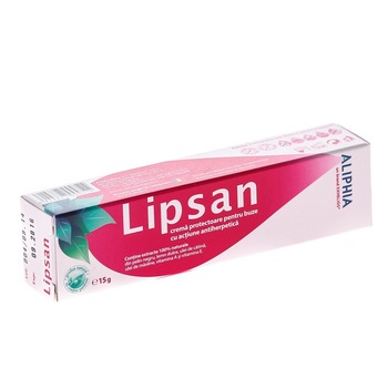 Lipsan crema pentru buze cu actiune antiherpetica 15 g Lipsan crema pentru buze cu actiune antiherpetica 15 g