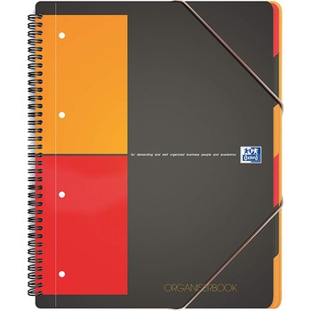 Caiet cu spirala A4+, OXFORD Int. Organiserbook, 80 file - 80g/mp, Scribzee, 4 perf, coperta PP - mate Caiet cu spirala A4+, OXFORD Int. Organiserbook, 80 file - 80g/mp, Scribzee, 4 perf, coperta PP - mate
