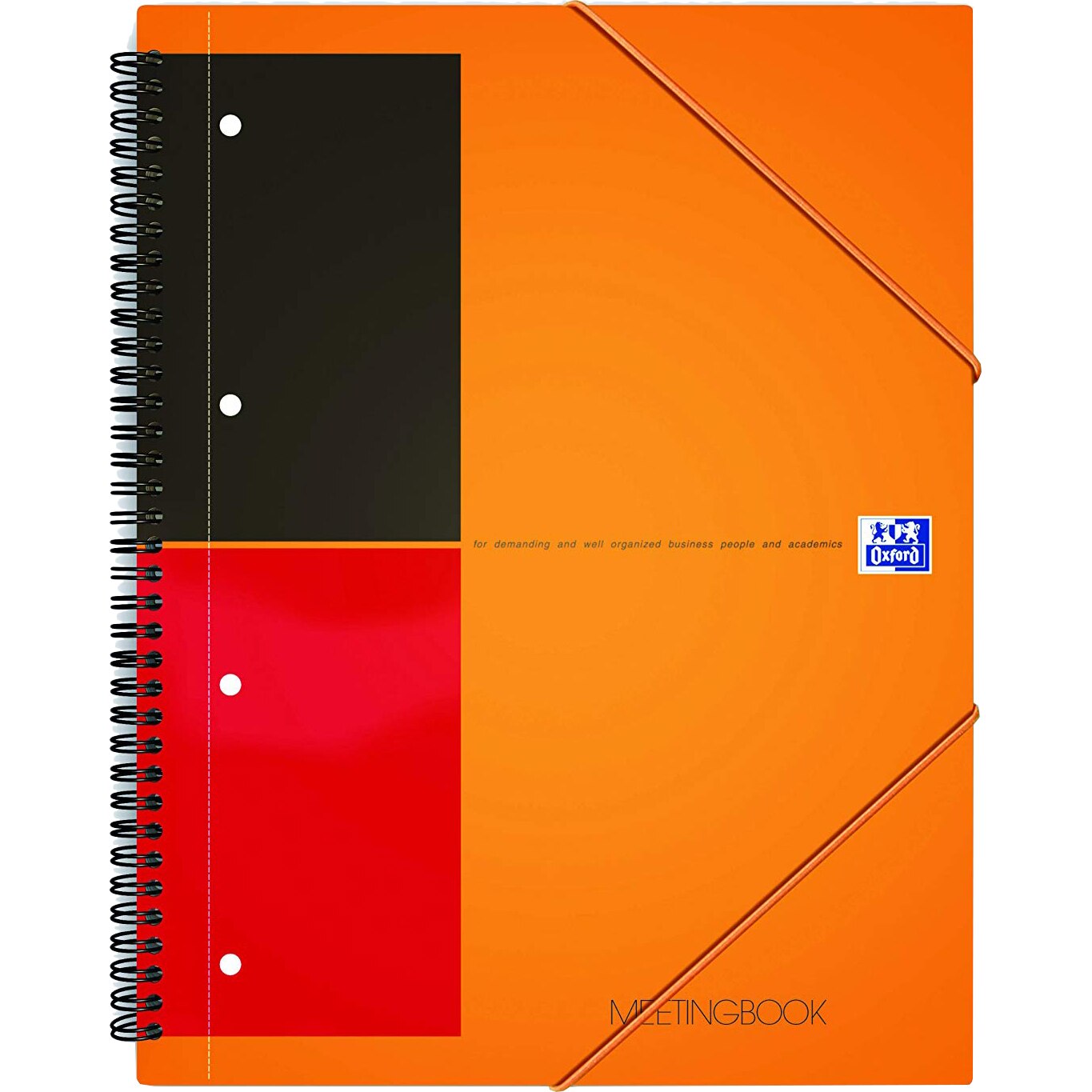 Caiet cu spirala A5+, OXFORD Int. Meetingbook, 80 file - 80g/mp, Scribzee, 10 perf, coperta PP - dictando
