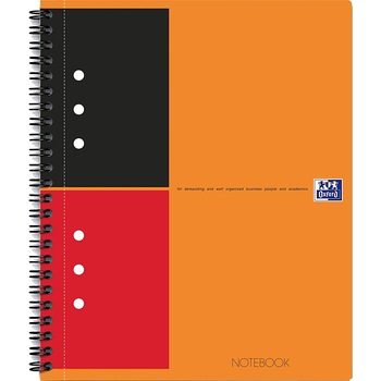 Caiet cu spirala A5+, OXFORD Int. Notebook, 80 file - 80g/mp, Scribzee, coperta carton rigid - dictando Caiet cu spirala A5+, OXFORD Int. Notebook, 80 file - 80g/mp, Scribzee, coperta carton rigid - dictando