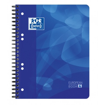 Caiet cu spirala A5+, OXFORD School Projectbook, 4cul x 30file - 90g/mp, Scribzee, coperta PP - dictando Caiet cu spirala A5+, OXFORD School Projectbook, 4cul x 30file - 90g/mp, Scribzee, coperta PP - dictando