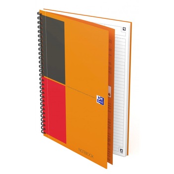 Caiet cu spirala B5, OXFORD Int. Notebook, 80 file - 80g/mp, Scribzee, coperta carton rigid - dictando Caiet cu spirala B5, OXFORD Int. Notebook, 80 file - 80g/mp, Scribzee, coperta carton rigid - dictando