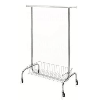 Suport din metal cromat pentru haine cu cos, Metal, Cromat Suport din metal cromat pentru haine cu cos, Metal, Cromat