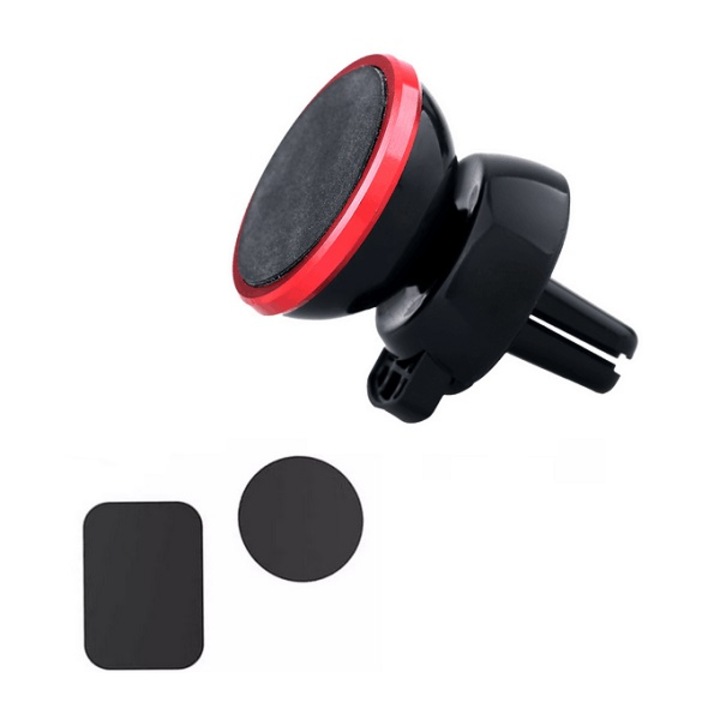 Suport magnetic auto 360° pentru telefon, rosu