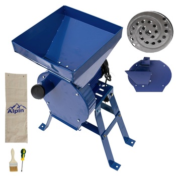 Set Moara ALPIN (3 in 1), 3.8KW, 250Kg/Ora, Cereale + Fructe + Suport, 100%CUPRU, Model nou Set Moara ALPIN (3 in 1), 3.8KW, 250Kg/Ora, Cereale + Fructe + Suport, 100%CUPRU, Model nou