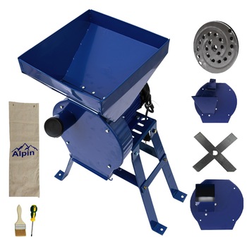 Set Moara ALPIN ( 4 in 1 ) 3.8KW, 250Kg/Ora, Cereale + Fructe + Lucerna + Suport, 100%CUPRU, model nou Set Moara ALPIN ( 4 in 1 ) 3.8KW, 250Kg/Ora, Cereale + Fructe + Lucerna + Suport, 100%CUPRU, model nou