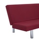 Canapea extensibila vidaXL, rosu, poliester, 16.6 kg