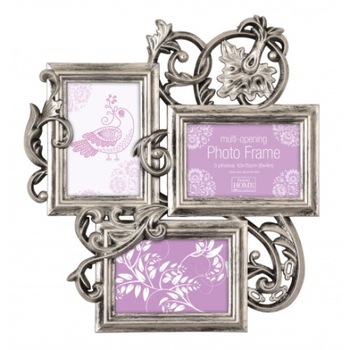 Rama foto multipla, 3 fotografii, Milano VII silver 7201 Rama foto multipla, 3 fotografii, Milano VII silver 7201
