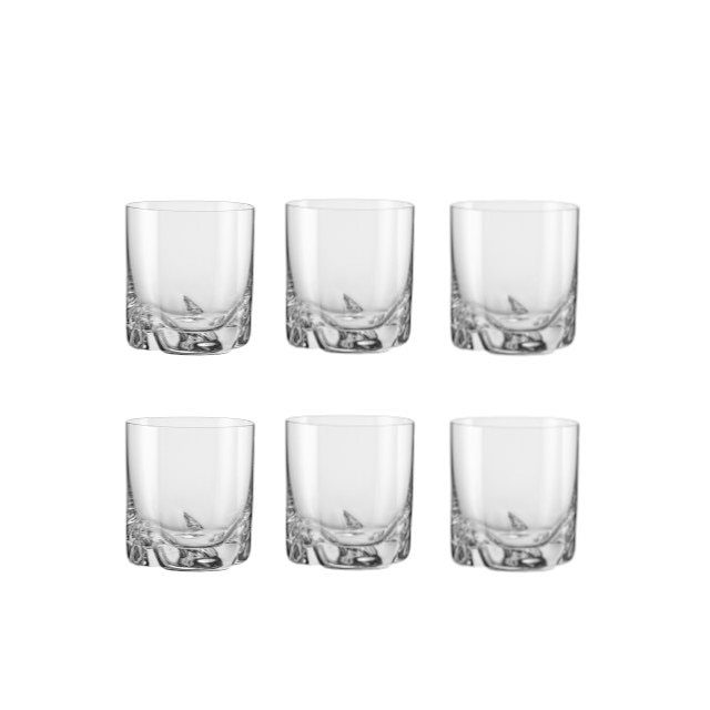 Set 6 pahare BOHEMIA CRISTAL BAR-TRIO pentru whisky 260ml