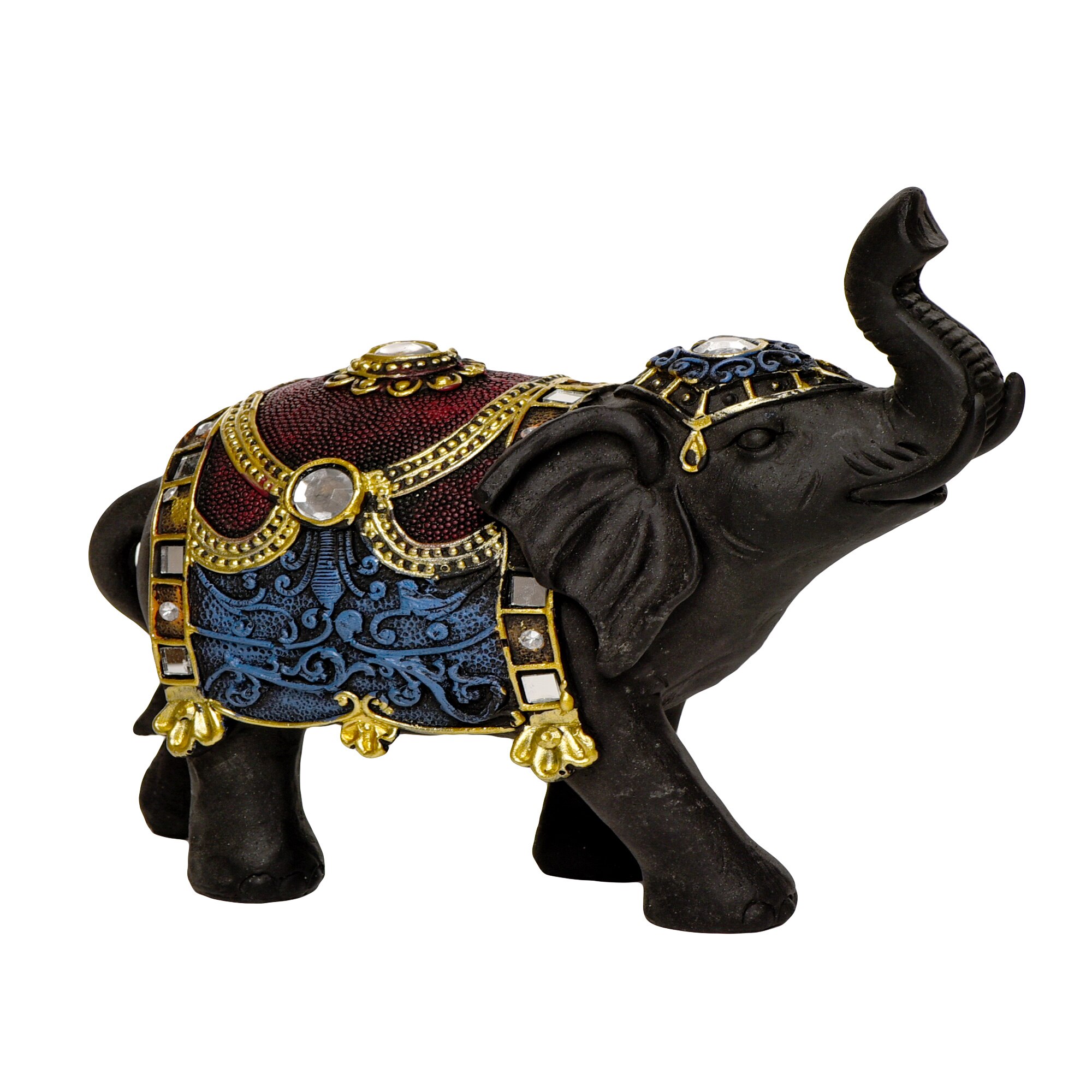 Elefant decorativ HIJA, realizat manual din rasina, 23 cm