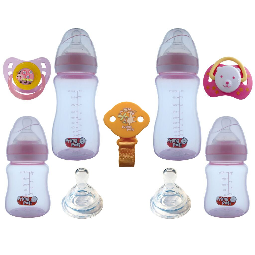 Set nou nascut biberoane gat larg, SNNBGL, porto buburuza, Primii Pasi, 0 - 6 luni