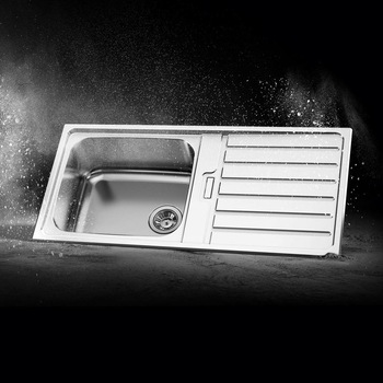 Chiuveta bucatarie inox CookingAid URBAN 105, 1000*500*200mm cu picurator, reversibila stanga/dreapta + accesorii montaj Chiuveta bucatarie inox CookingAid URBAN 105, 1000*500*200mm cu picurator, reversibila stanga/dreapta + accesorii montaj