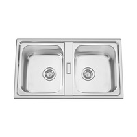 chiuveta bucatarie cu 2 cuve inox dubla cookingaid urban 86bb 860500200mm reversibila stangadreapta  accesorii montaj imagen 30_0_
0