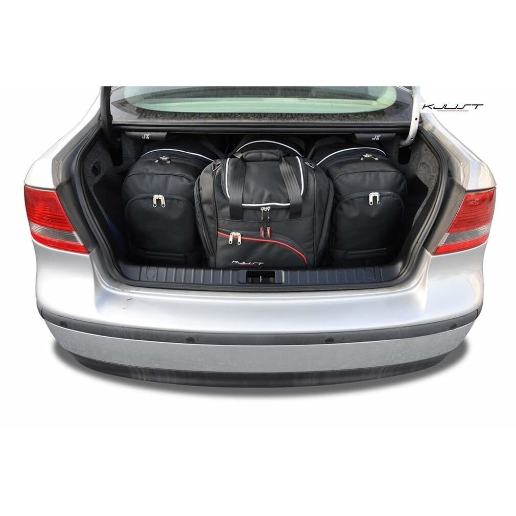 Set genti de lux, premium, pentru orice model de SAAB, bagaje auto KJust dedicate portbagajului masinii dvs, impermeabile, asimetrice, 5 buc
