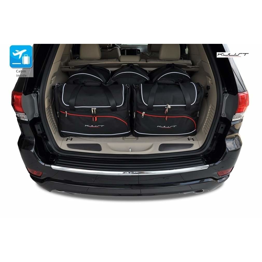 Set genti de lux, trolere premium, pentru orice model de Jeep, bagaje auto KJust dedicate portbagajului masinii dvs, impermeabile, asimetrice, 4 buc