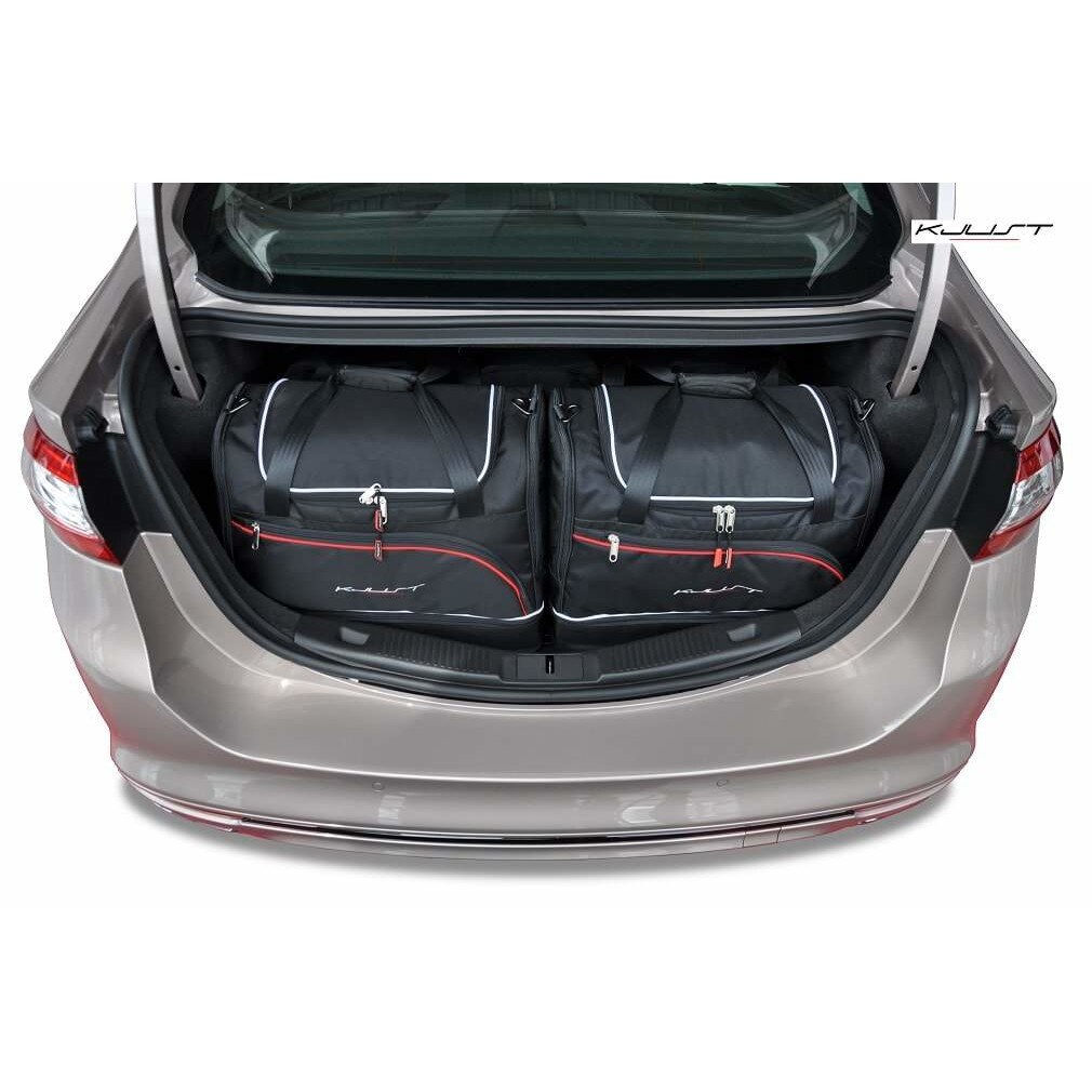 Set genti de lux, premium, pentru orice model de Ford, bagaje auto KJust dedicate portbagajului masinii dvs, impermeabile, asimetrice, 4 buc