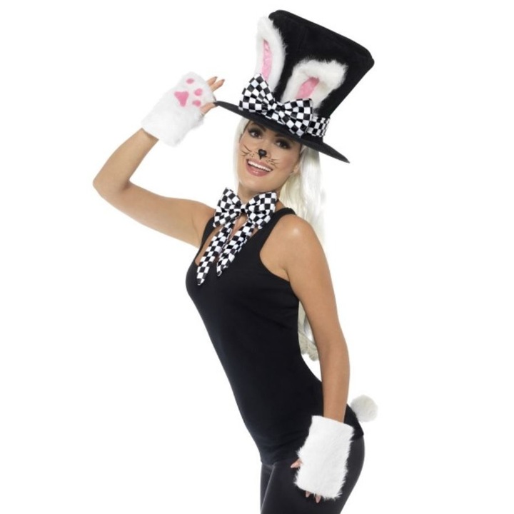 Комплект аксесоари, Белият заек от Алиса, 4 части