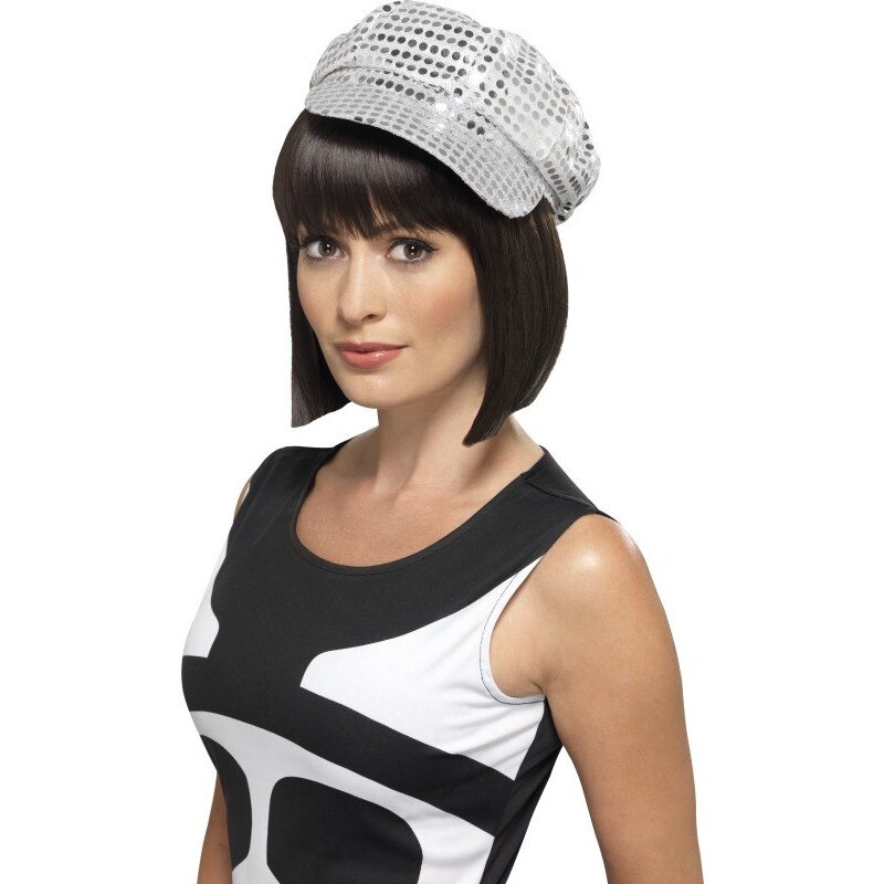 Sapca paiete argintie