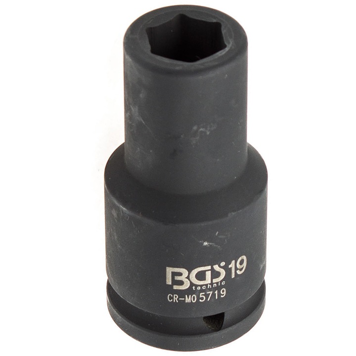 Cheie tubulara lunga de impact, 19mm, 3/4", BGS