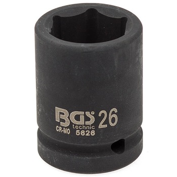 Cheie tubulara de impact, 26mm, 3/4 Cheie tubulara de impact, 26mm, 3/4