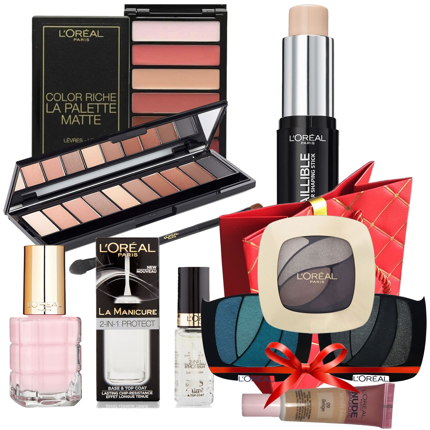 Set L'oreal Paris Born This Way + Box Loreal Nude Obsession Mini Wonder Precious