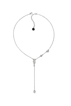 Karl Lagerfeld, Colier drop decorat cu cristale , Argintiu Karl Lagerfeld, Colier drop decorat cu cristale , Argintiu
