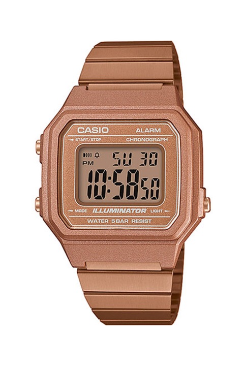 Casio, Унисекс правоъгълен цифров часовник, Rose Gold