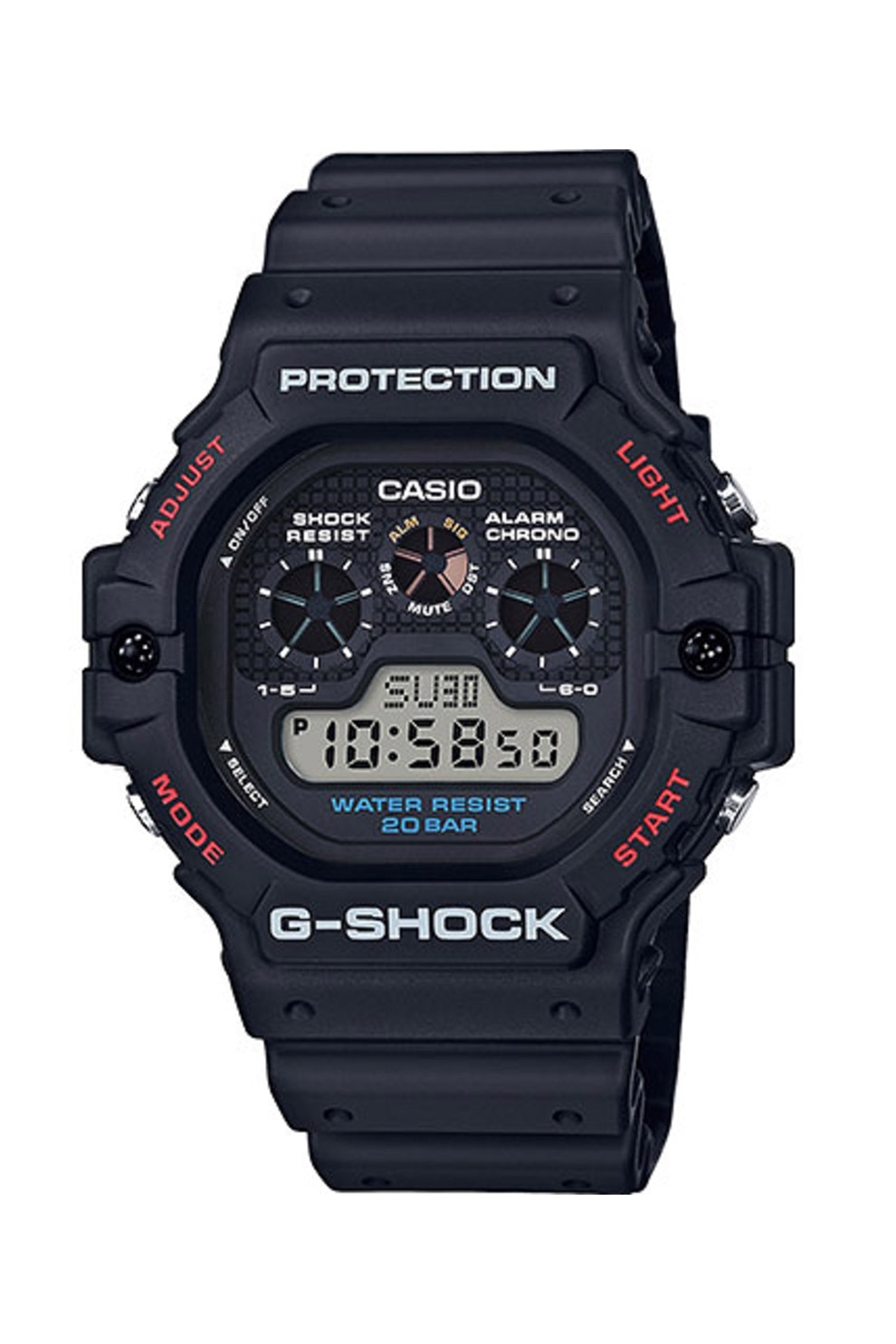 Casio, Ceas rotund digital G-Shock, Negru