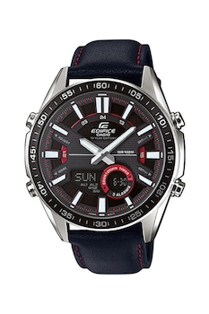 casio ceas cronograf cu o curea din piele negruargintiurosu imagen 22_0_
0