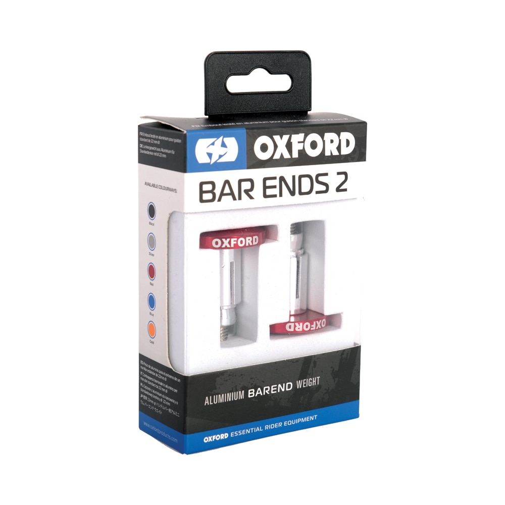 Contragreutati ghidon motociclete OXFORD - BAR ENDS 2, rosu