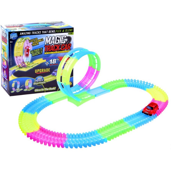 Pista de curse cu masina, Ramiz, Multicolor