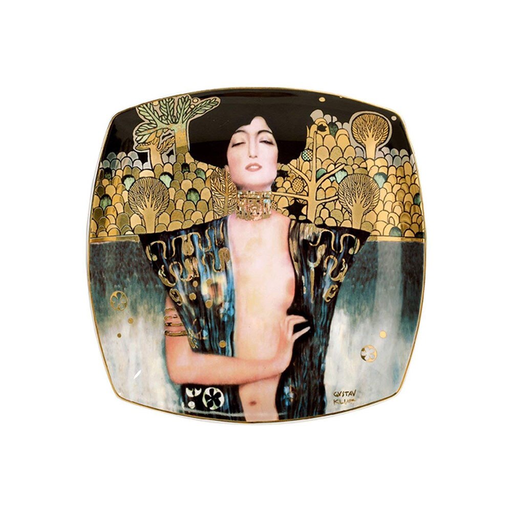 Platou din portelan Judith I, 21 x 21 cm, Multicolor, Goebel-243950