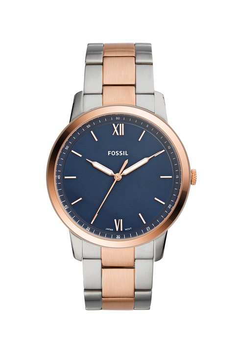 Fossil, Часовник от инокс, Сребрист / Розово-златист