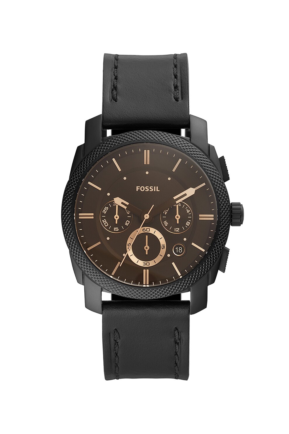 Fossil, Ceas analog cronograf, Negru