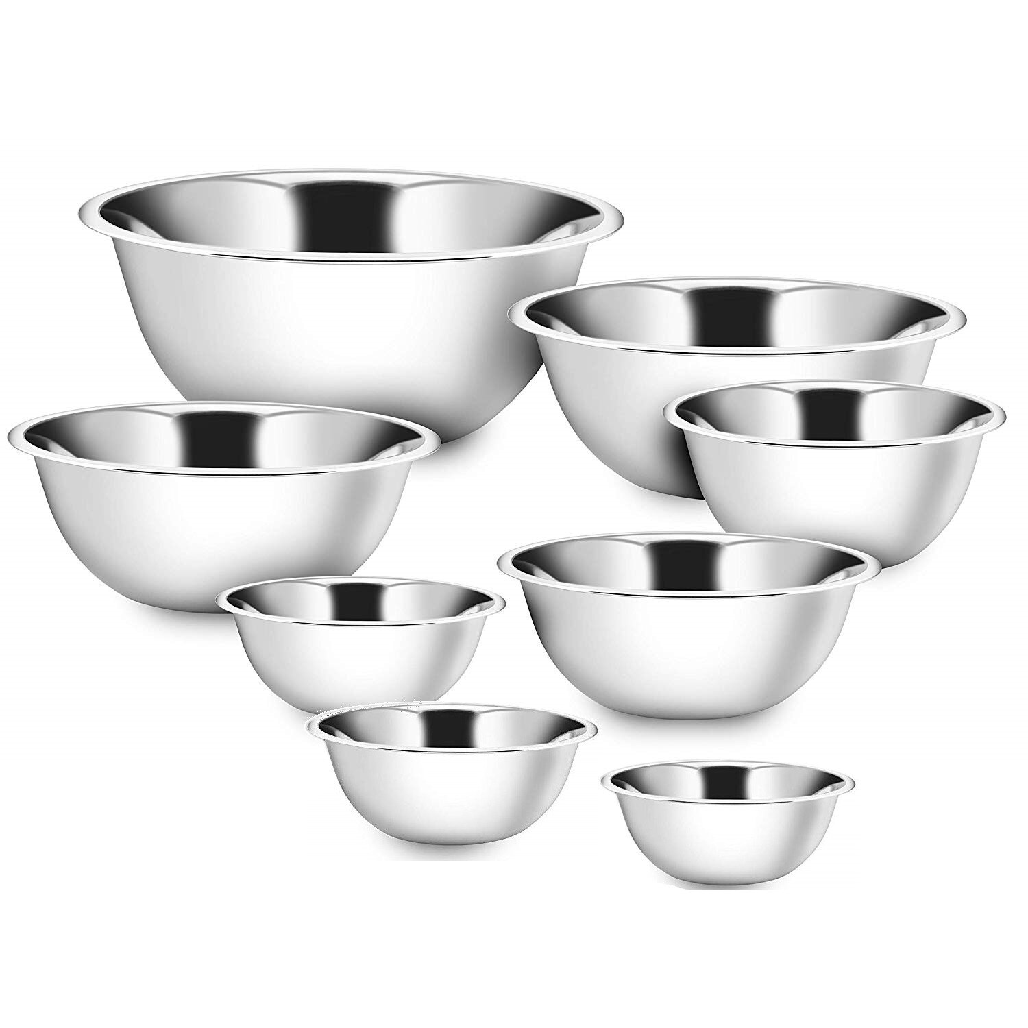 Set Bol inox 14/16/18/20/22/24/26/28 cm , GRUNBERG IDB-14/28