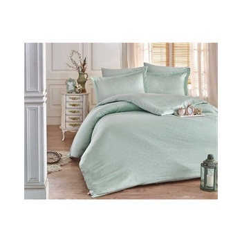 Lenjerie de pat bumbac DELUX DAMASK MINT by Hobby Collection, lenjerie pat dublu, 6 piese, marime 200x220, 4 fete perna, 100% bumbac Lenjerie de pat bumbac DELUX DAMASK MINT by Hobby Collection, lenjerie pat dublu, 6 piese, marime 200x220, 4 fete perna, 100% bumbac