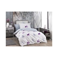 Lenjerie de pat bumbac MIA MOV by Hobby Collection, lenjerie pat single, 3 piese, marime 160x220/50x70, 100% bumbac