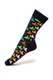 Happy Socks, Унисекс чорапи с шарка - 2 чифта, Черен/Тъмносин, 36-40
