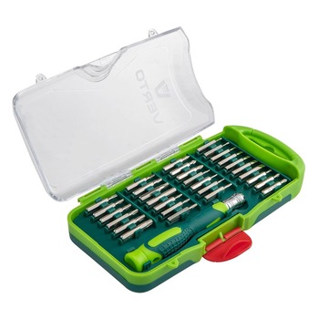Set Capete de biti Verto, 66H619, 31 de piese, Otel crom-vanadiu Set Capete de biti Verto, 66H619, 31 de piese, Otel crom-vanadiu