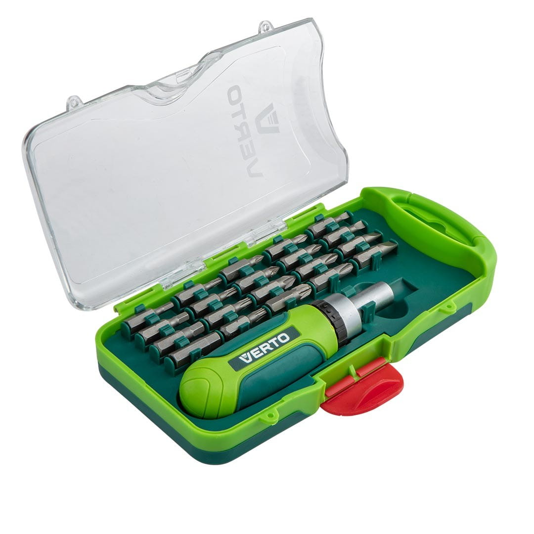 Set Capete de biti Verto, 66H615, 21 Piese, Otel crom-vanadiu