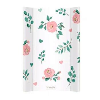 Saltea de infasat, alba cu trandafiri, 70x47cm Saltea de infasat, alba cu trandafiri, 70x47cm