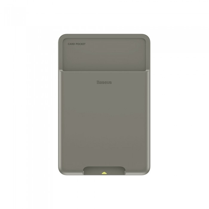 Suport telefon Baseus, Back Stick Card, Gri inchis