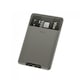 Suport telefon Baseus, Back Stick Card, Gri inchis