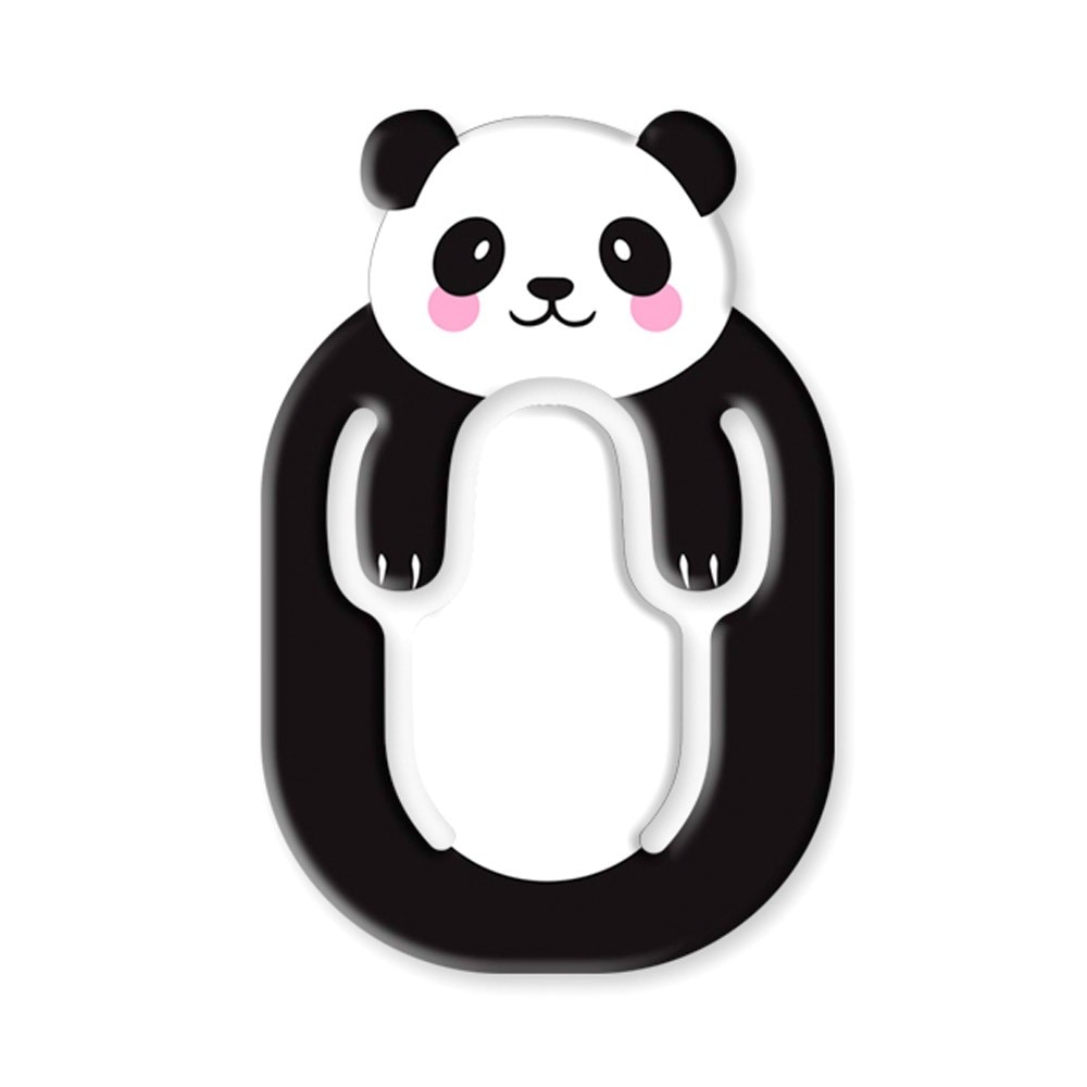 Suport telefon flexibil Urs Panda, TG by AleXer, 8190136, negru, plastic, metal, saculet si laveta incluse